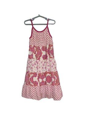 Baby Gap Floral Sundress Girls 5 Years Used Lined 100% Cotton Boho Pink
